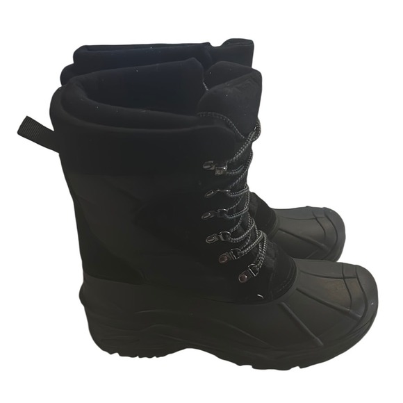 Totes Mens 11 MED Black Winter Snow Boots Cold Weather Outdoor Water Resistant‎ - Picture 5 of 9
